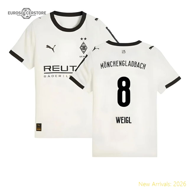 Borussia Mgb 2025-2026 Home Uniform Football Top (Kids)-Jersey Chest: 2026 World Cup Soccer Kits