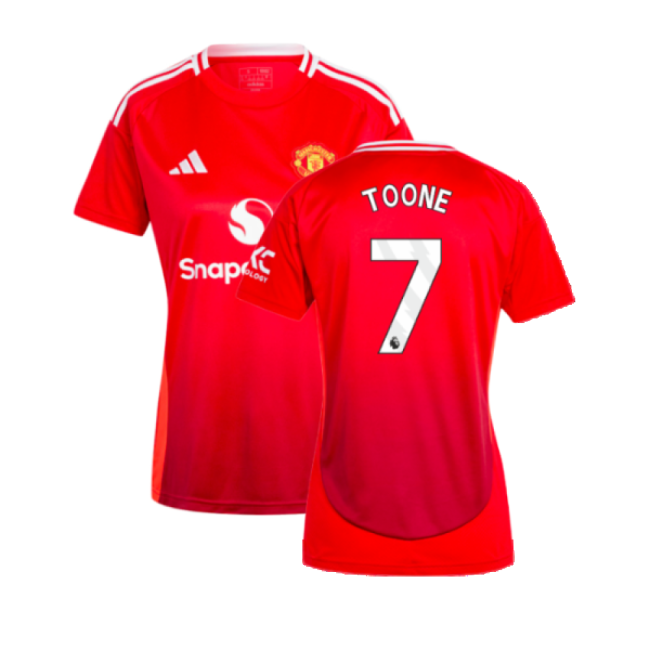2024-2025 Man Utd Home Shirt (Womens) (Toone 7)-Football Jersey Hub