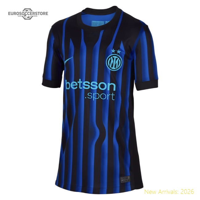 2025-2026 Inter Milan Home Shirt (Kids) (Thuram 9)-Football Shirts Shop