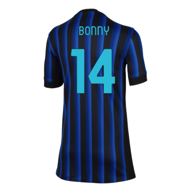 2025-2026 Inter Milan Home Shirt (Kids) (Bonny 14)-Football Shirts Shop