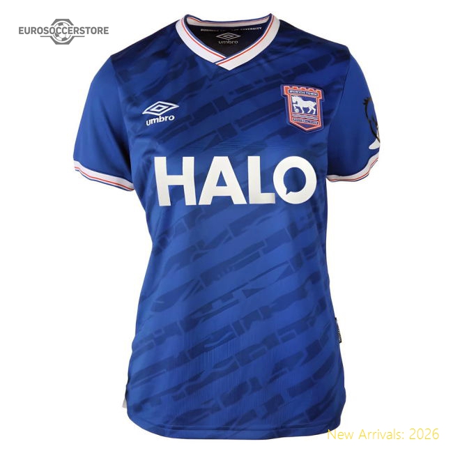 2025-2026 Ipswich Town Home Shirt (Womens)-Vantage Point Soccer