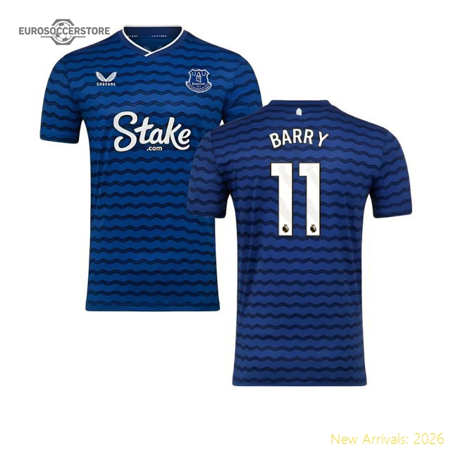 2025-2026 Everton Home Shirt (Barry 11)-Football Jersey Hub