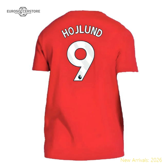 2024-2025 Man Utd DNA Tee (Red) (Hojlund 9)-Football Jersey Hub