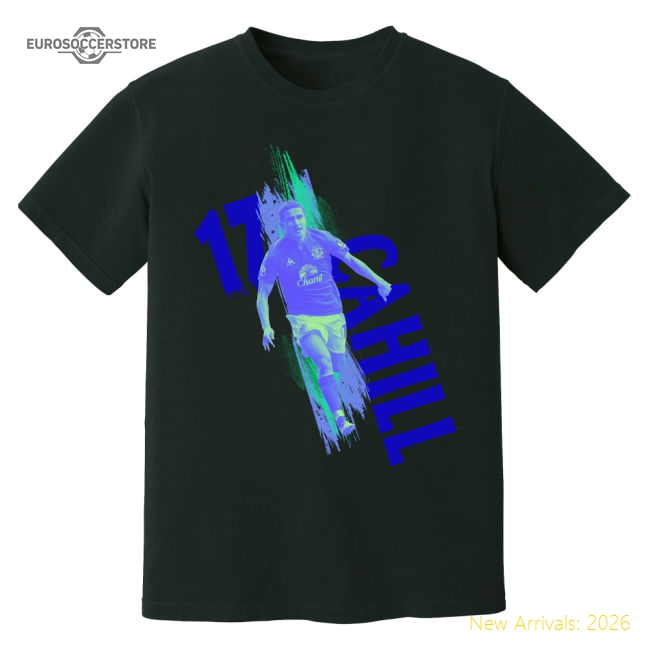 Tim Cahill Everton Premier League Legend T-Shirt (Black)-Football Jersey Hub