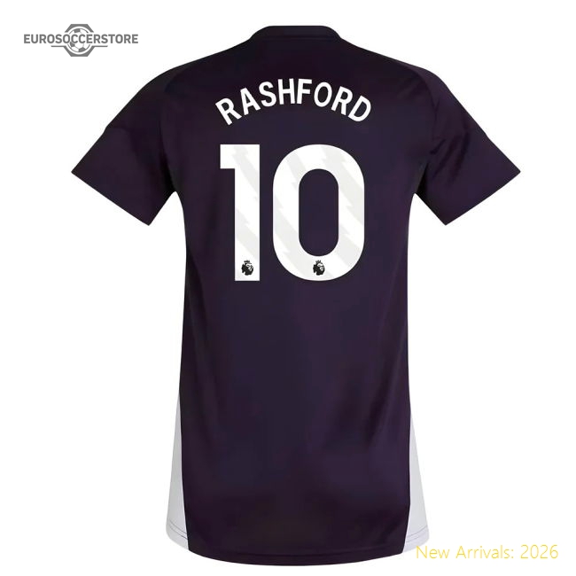 2025-2026 Man Utd Training Jersey (Aurora Plum) - Womens (Rashford 10)-Football Jersey Hub