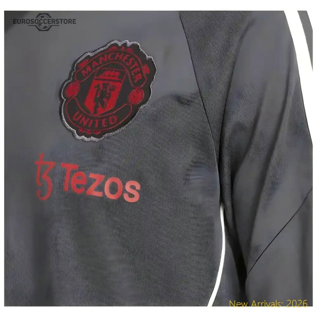 2024-2025 Man Utd EU Training Tee (Carbon)-Football Jersey Hub