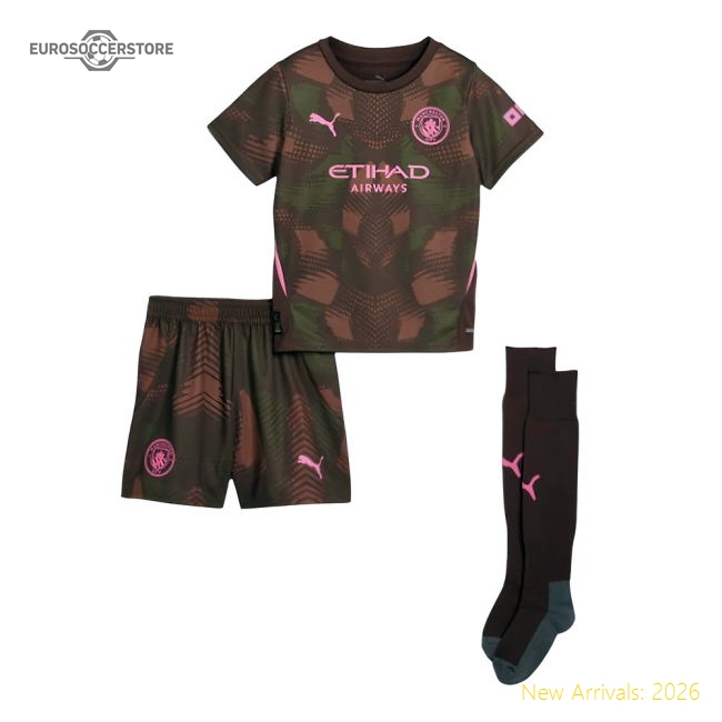 2024-2025 Man City Third Goalkeeper Mini Kit (Ederson M. 31)-Football Shirts Shop