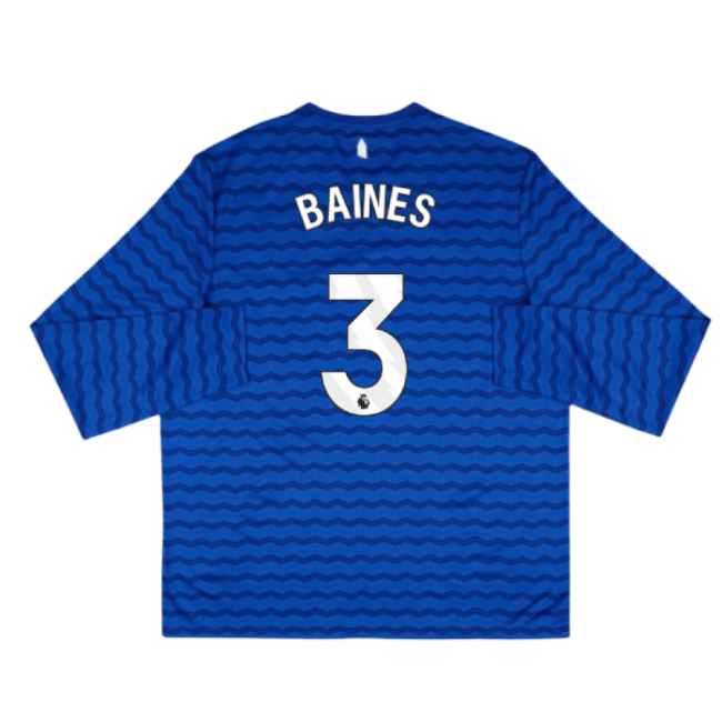 2025-2026 Everton Home Long Sleeve Shirt (Baines 3)-Football Jersey Hub