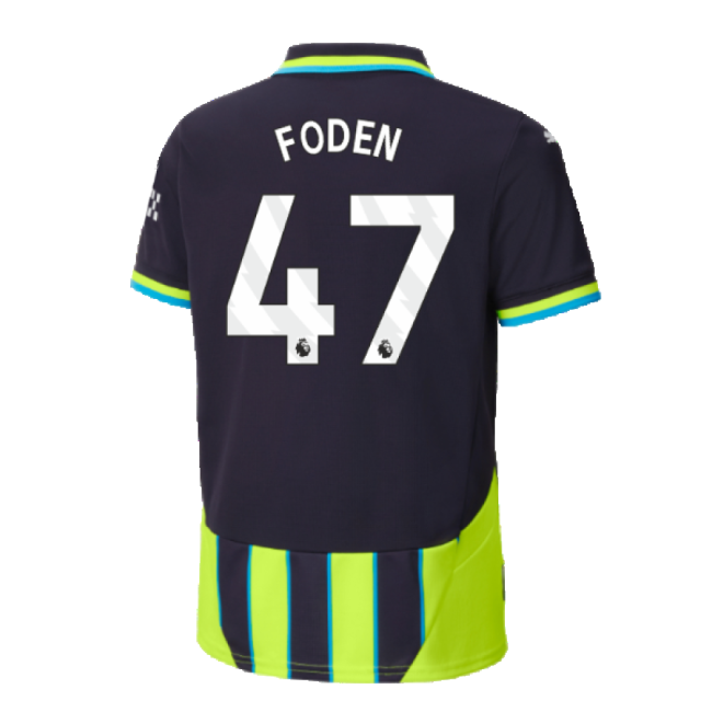 2024-2025 Man City Away Shirt (Kids) (Foden 47)-Football Jersey Hub
