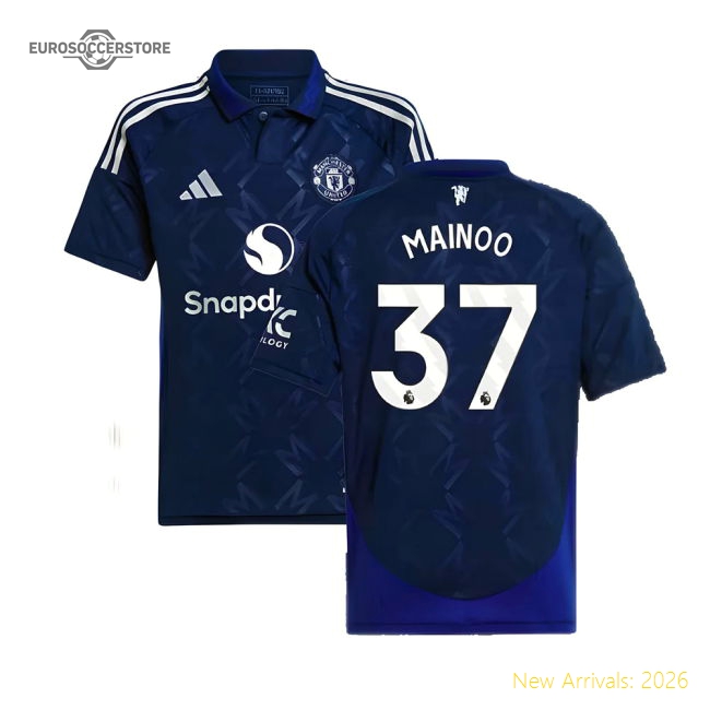 2024-2025 Man Utd Away Shirt (Kids) (Mainoo 37)-Football Jersey Hub