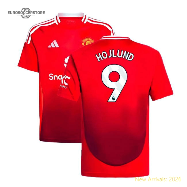 2024-2025 Man Utd Home Shirt (Kids) (Hojlund 9)-Football Jersey Hub