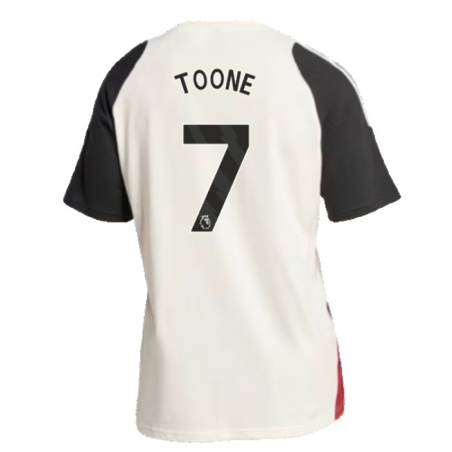 2024-2025 Man Utd Training Tee (Off White) (Toone 7)-Football Jersey Hub