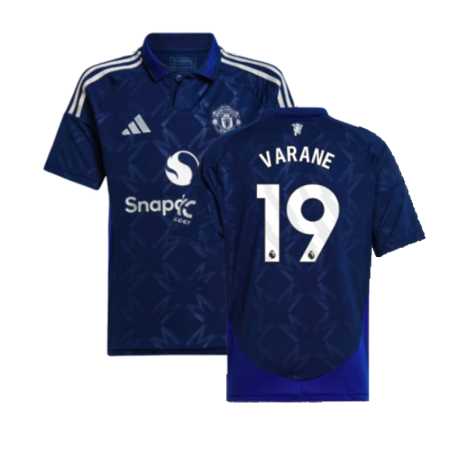 2024-2025 Man Utd Away Shirt (Kids) (Varane 19)-Football Jersey Hub