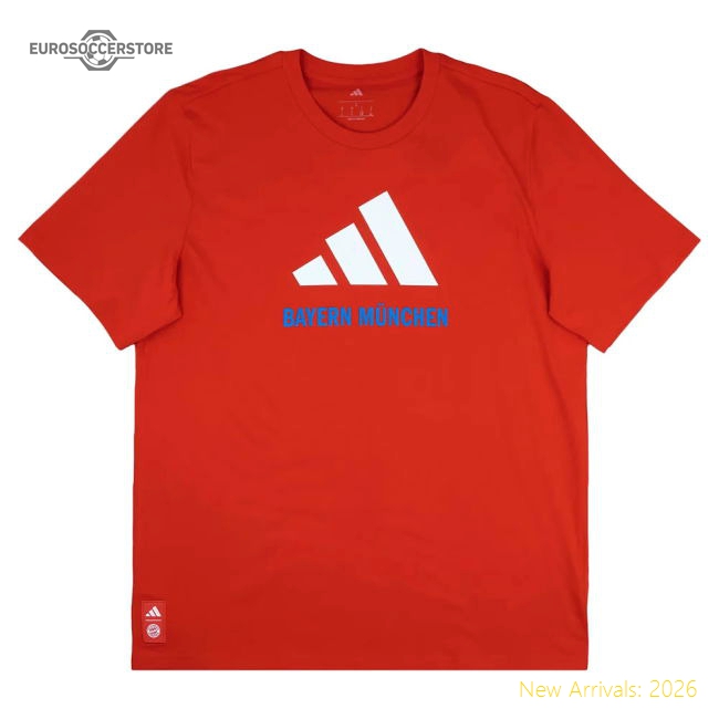 2025-2026 Bayern Munich Seasonal Graphic Tee (Red) (J. Palhinha 16)-PitchVibe Kits