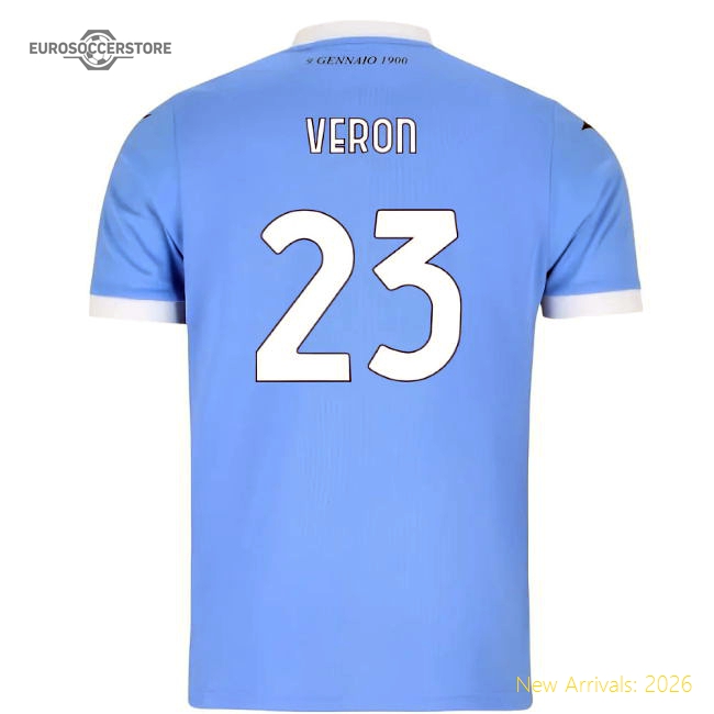 2025-2026 Lazio Home Shirt (Kids) (Veron 23)-Vantage Point Soccer