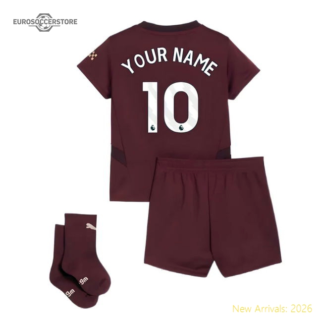 2024-2025 Man City Third Baby Kit (Your Name)-Football Jersey Hub