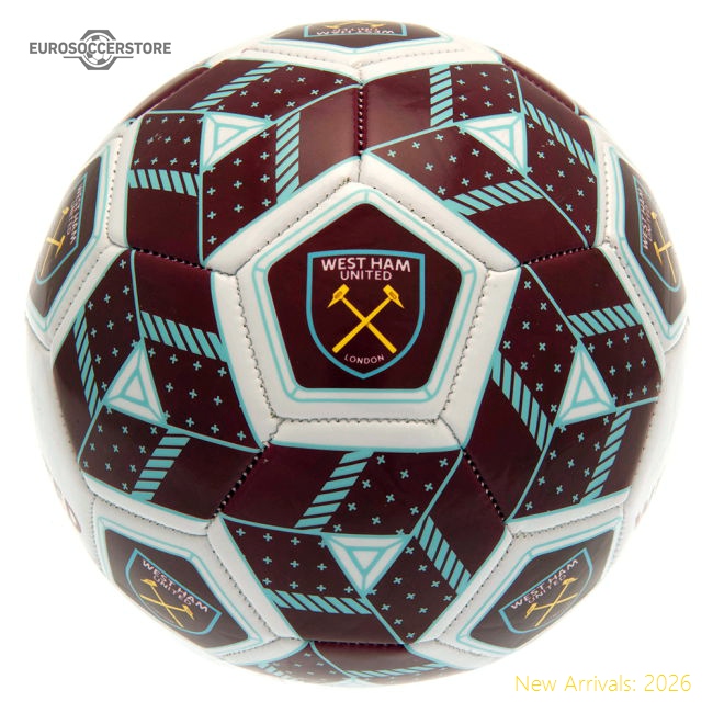 West Ham United FC Hex Size 3 Football-Vantage Point Soccer