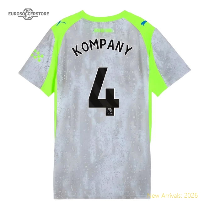 2025-2026 Man City Third Shirt (Womens) (Kompany 4)-Football Jersey Hub