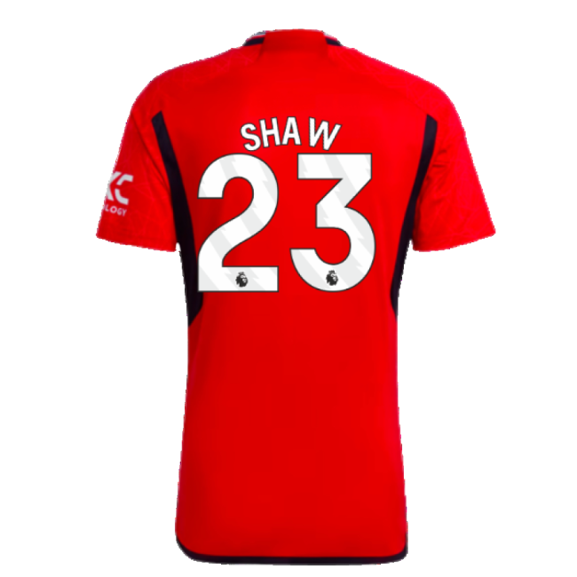2023-2024 Man Utd Home Shirt (Shaw 23)-Football Jersey Hub
