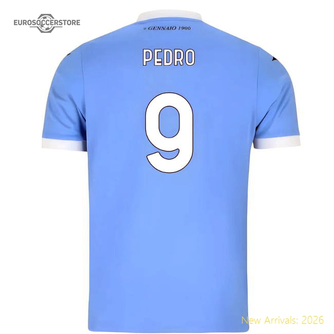 2025-2026 Lazio Home Shirt (Pedro 9)-Vantage Point Soccer