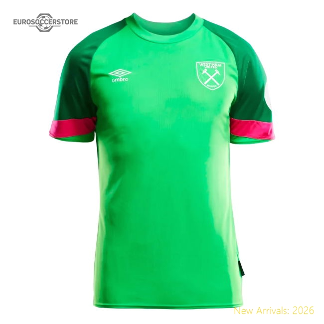 2023-2024 West Ham Home Goalkeeper Shirt (Green) - Kids-Vantage Point Soccer