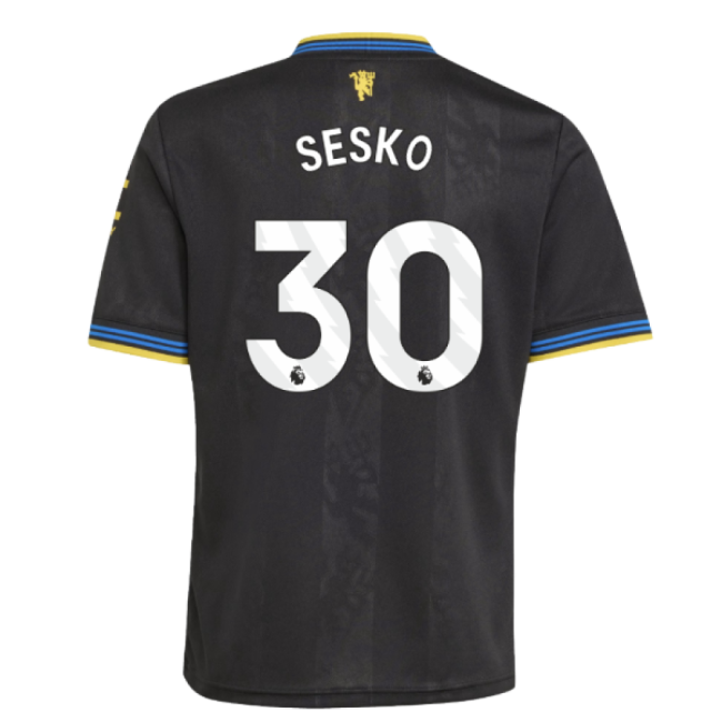 2025-2026 Man Utd Third Shirt (Kids) (Sesko 30)-Football Jersey Hub