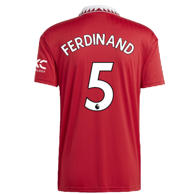 2022-2023 Man Utd Home Shirt (FERDINAND 5)-Football Jersey Hub