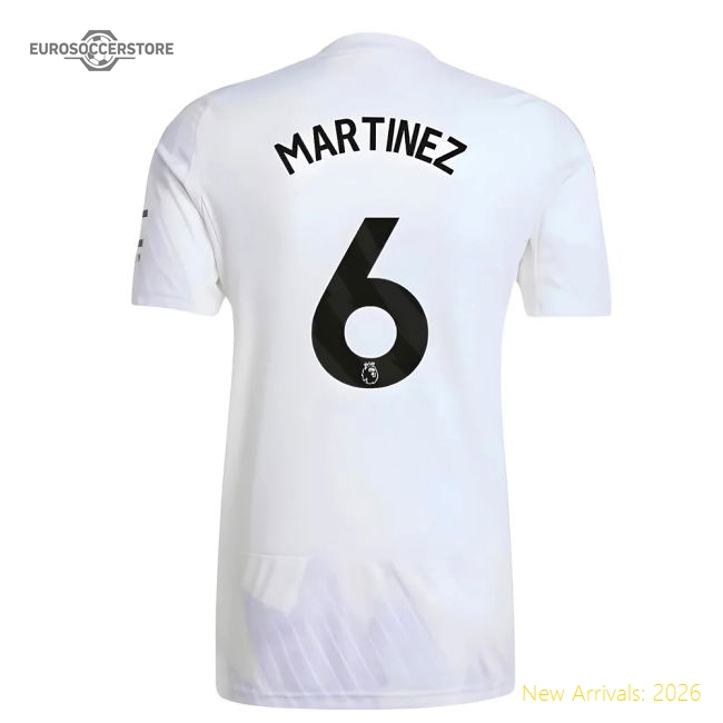 2025-2026 Man Utd Away Shirt (Martinez 6)-Football Jersey Hub