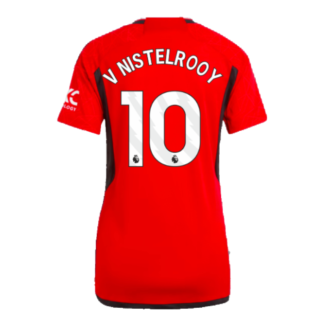 2023-2024 Man Utd Home Shirt (Ladies) (V Nistelrooy 10)-Football Jersey Hub
