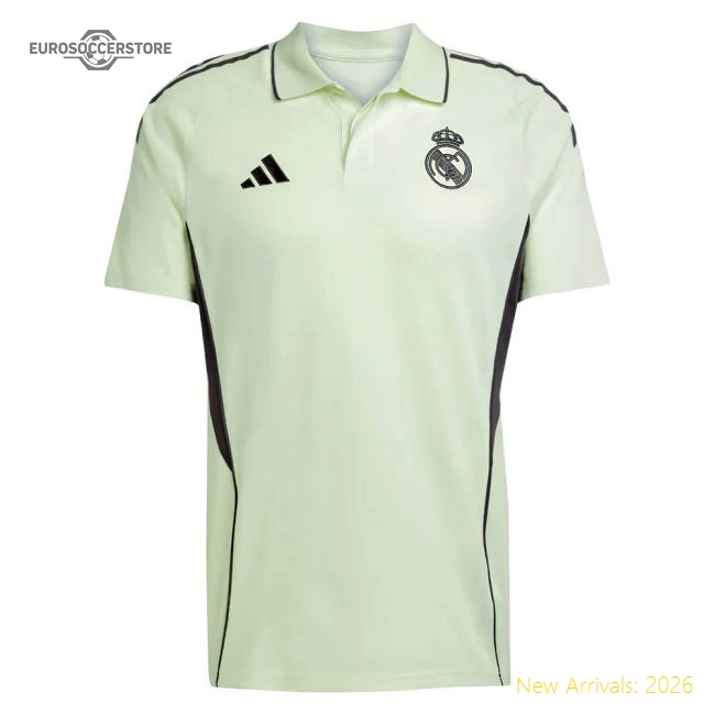 2025-2026 Real Madrid Polo Shirt (Almost Lime)-BuySoccerJersey Hub