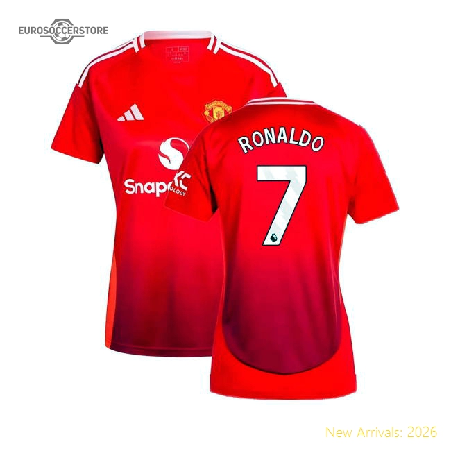 2024-2025 Man Utd Home Shirt (Womens) (Ronaldo 7)-Football Jersey Hub