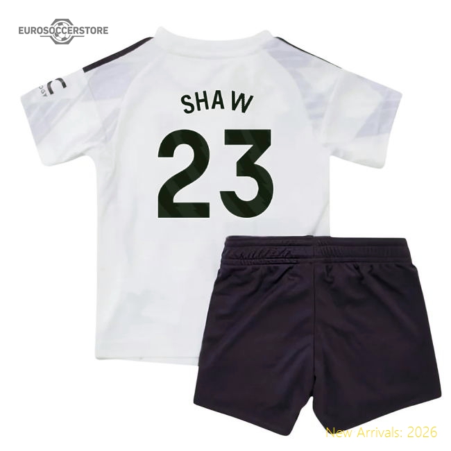 2025-2026 Man Utd Away Baby Kit (Shaw 23)-Football Jersey Hub