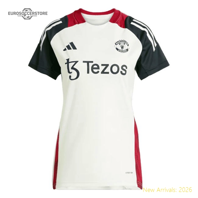 2025 Man Utd Training Jersey (Off White) - Womens-Football Jersey Hub