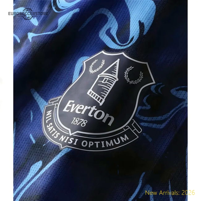 2025-2026 Everton Pre Match Short Sleeve Tee (Blue)-Football Jersey Hub