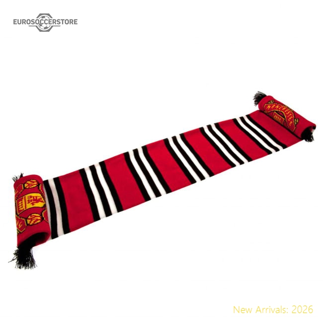 Manchester United FC Bar Scarf-Football Jersey Hub