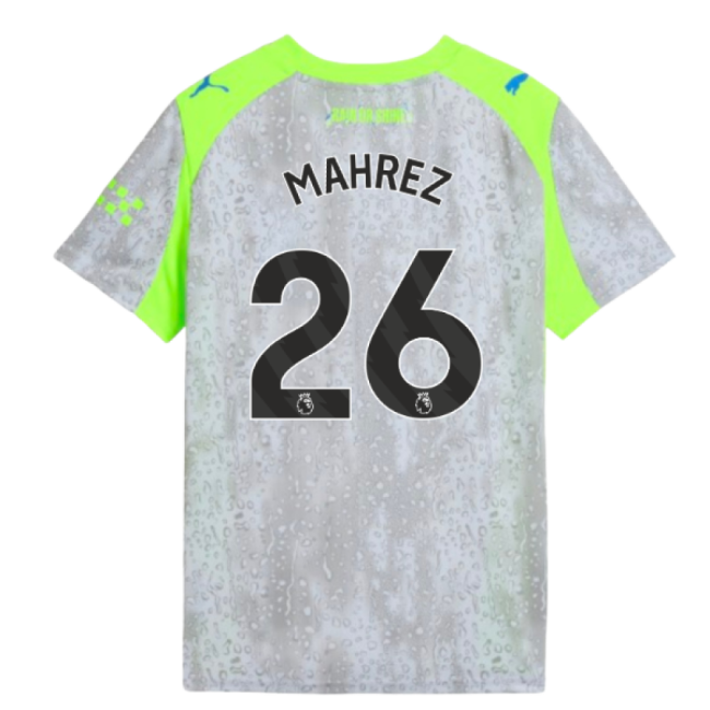 2025-2026 Man City Third Shirt (Kids) (Mahrez 26)-Football Jersey Hub