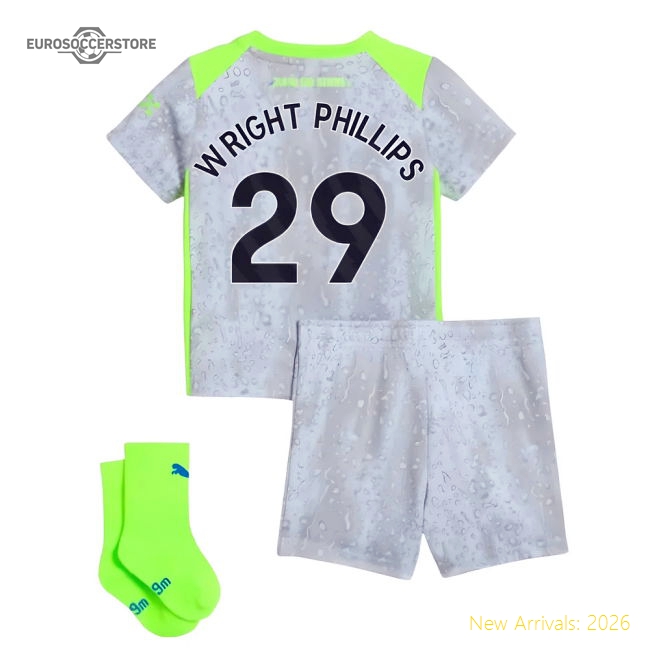 2025-2026 Man City Third Baby Kit (Wright Phillips 29)-Football Jersey Hub
