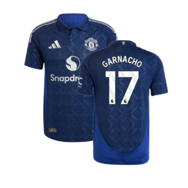 2024-2025 Man Utd Authentic Away Shirt (Garnacho 17)-Football Jersey Hub