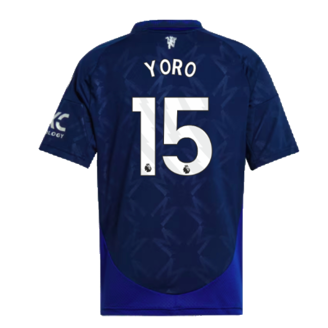 2024-2025 Man Utd Away Shirt (Kids) (Yoro 15)-Football Jersey Hub