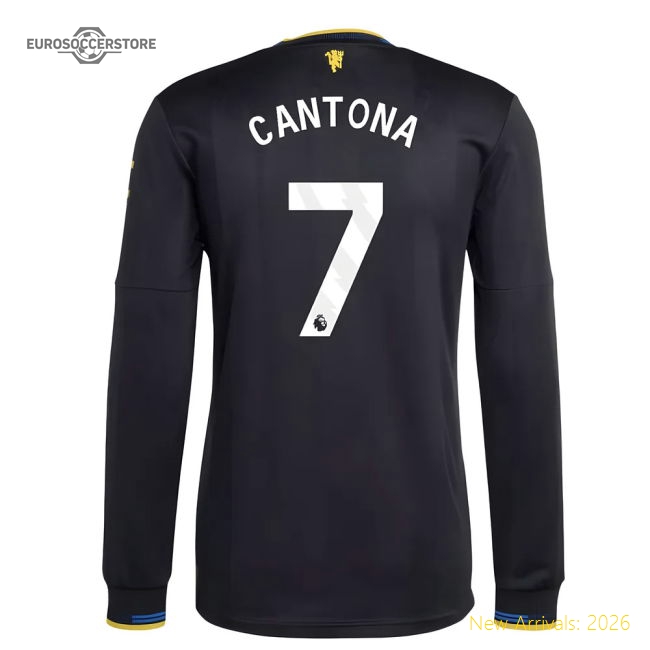 2025-2026 Man Utd Authentic Long Sleeve Third Shirt (Cantona 7)-Football Jersey Hub