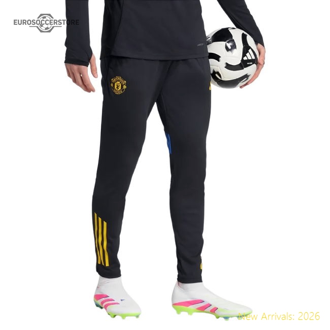 2025-2026 Man Utd EU Training Pants (Black)-Football Jersey Hub