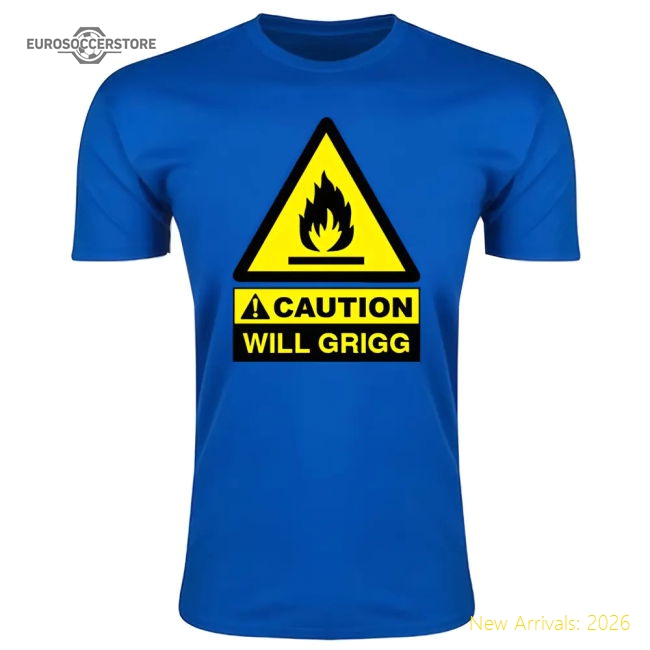 Caution Will Griggs On Fire T-Shirt (Royal) - Kids-Vantage Point Soccer