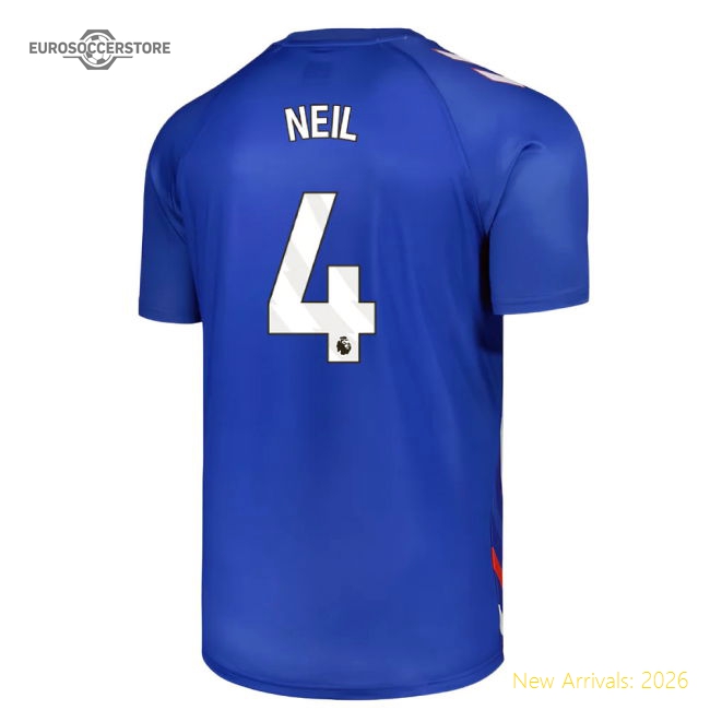 2025-2026 Sunderland Away Pre-Match Jersey (Blue) - Kids (Neil 4)-Football Shirts Shop