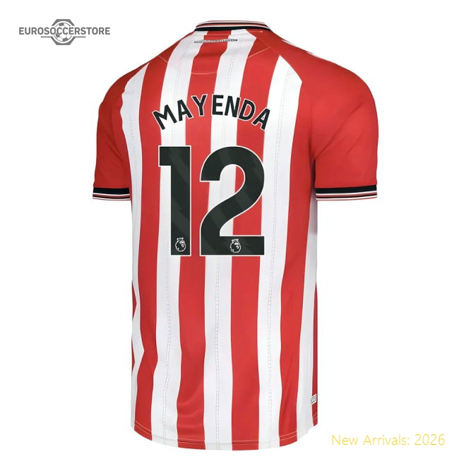 2025-2026 Sunderland Home Shirt (Mayenda 12)-Football Shirts Shop