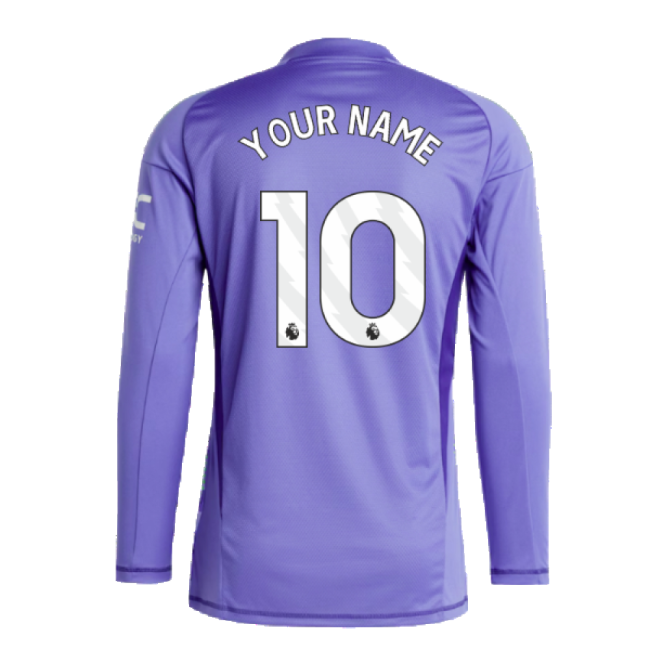 2024-2025 Man Utd Home LS Goalkeeper Shirt (Purple) (Your Name)-Football Jersey Hub