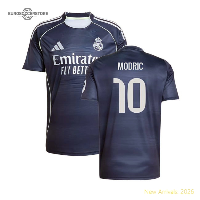 2025-2026 Real Madrid Away Shirt (Modric 10)-Football Shirts Shop