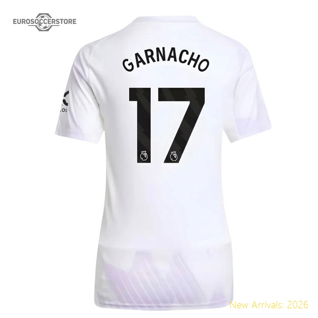 2025-2026 Man Utd Away Shirt (Womens) (Garnacho 17)-Football Jersey Hub