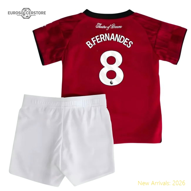 2025-2026 Man Utd Home Baby Kit (B.Fernandes 8)-Football Jersey Hub