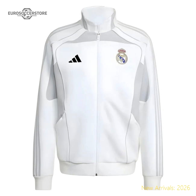 2025-2026 Real Madrid Track Top Urban Purist (White)-BuySoccerJersey Hub