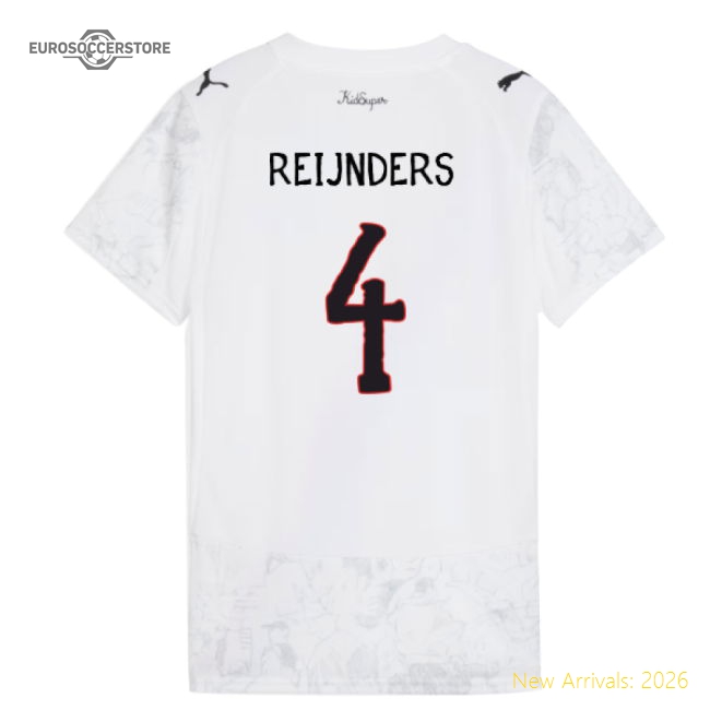 2025-2026 KIDSUPER x Manchester City CWC Shirt (White) - Womens (Reijnders 4)-Football Shirts Shop